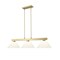 Z-Lite Cobalt Billiard, 3-Light, 14.25 In.W x 49.75 In.L x 10.5 In.H, Modern Gold/White 152MGLD-PWH - alternate 7